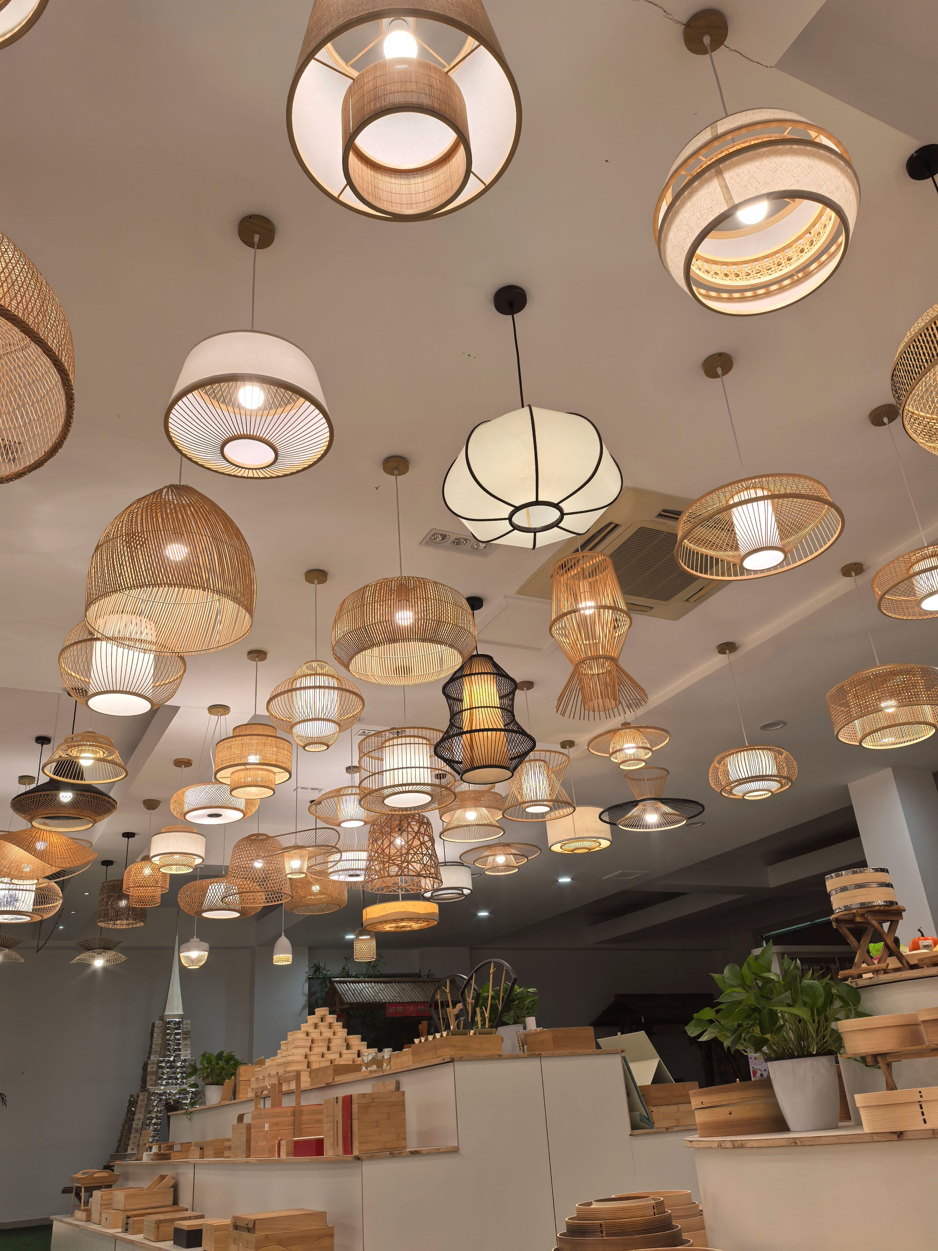Ignite Natural Inspiration: Bohemian Bamboo Pendant Lights, Crafting an Artistic Oasis at Home