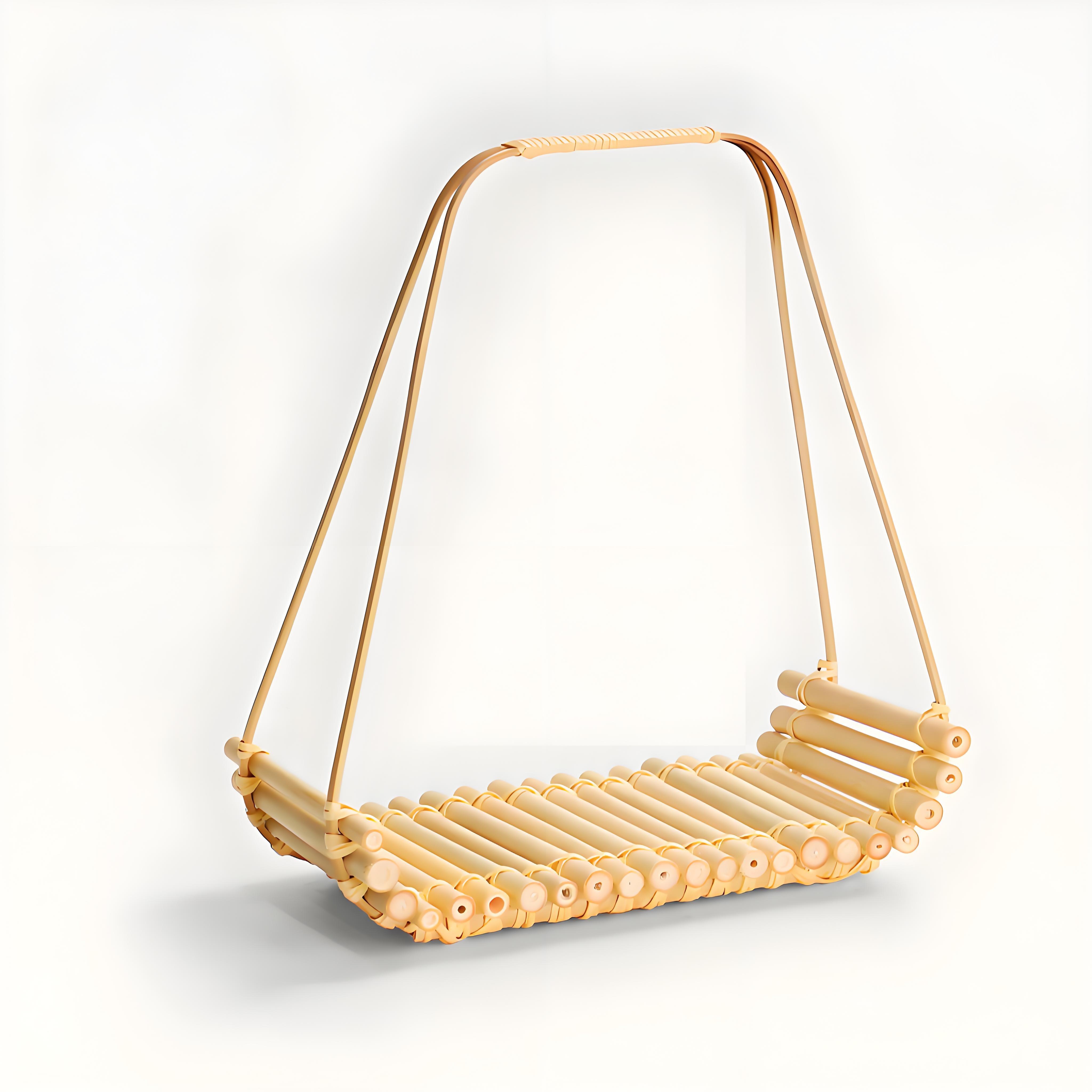 Handmade Bamboo Tea Tray Basket
