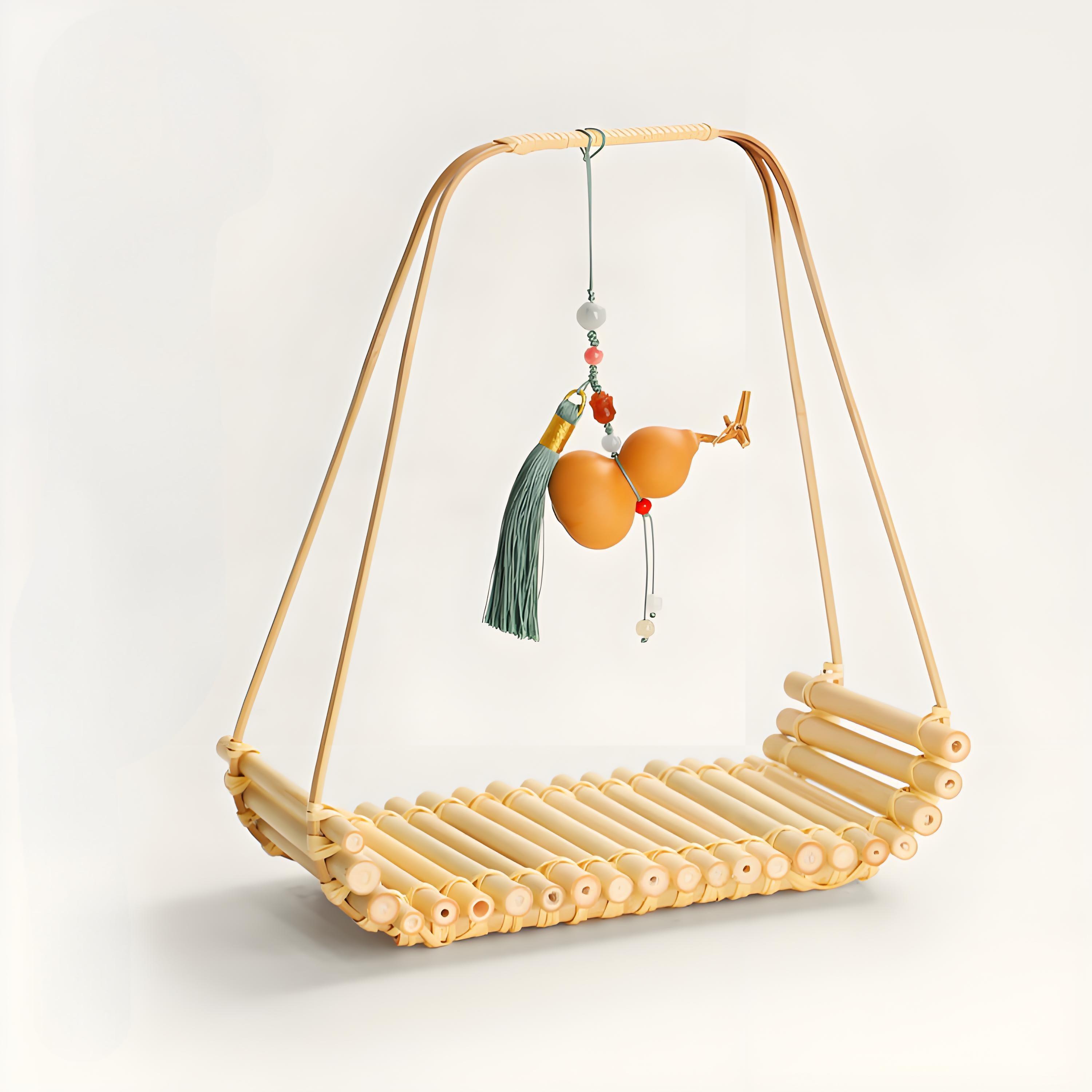 Handmade Bamboo Tea Tray Basket