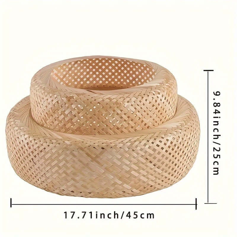 Zen-Chic Bamboo Ambiance: Handcrafted Wireless Bamboo Lampshade