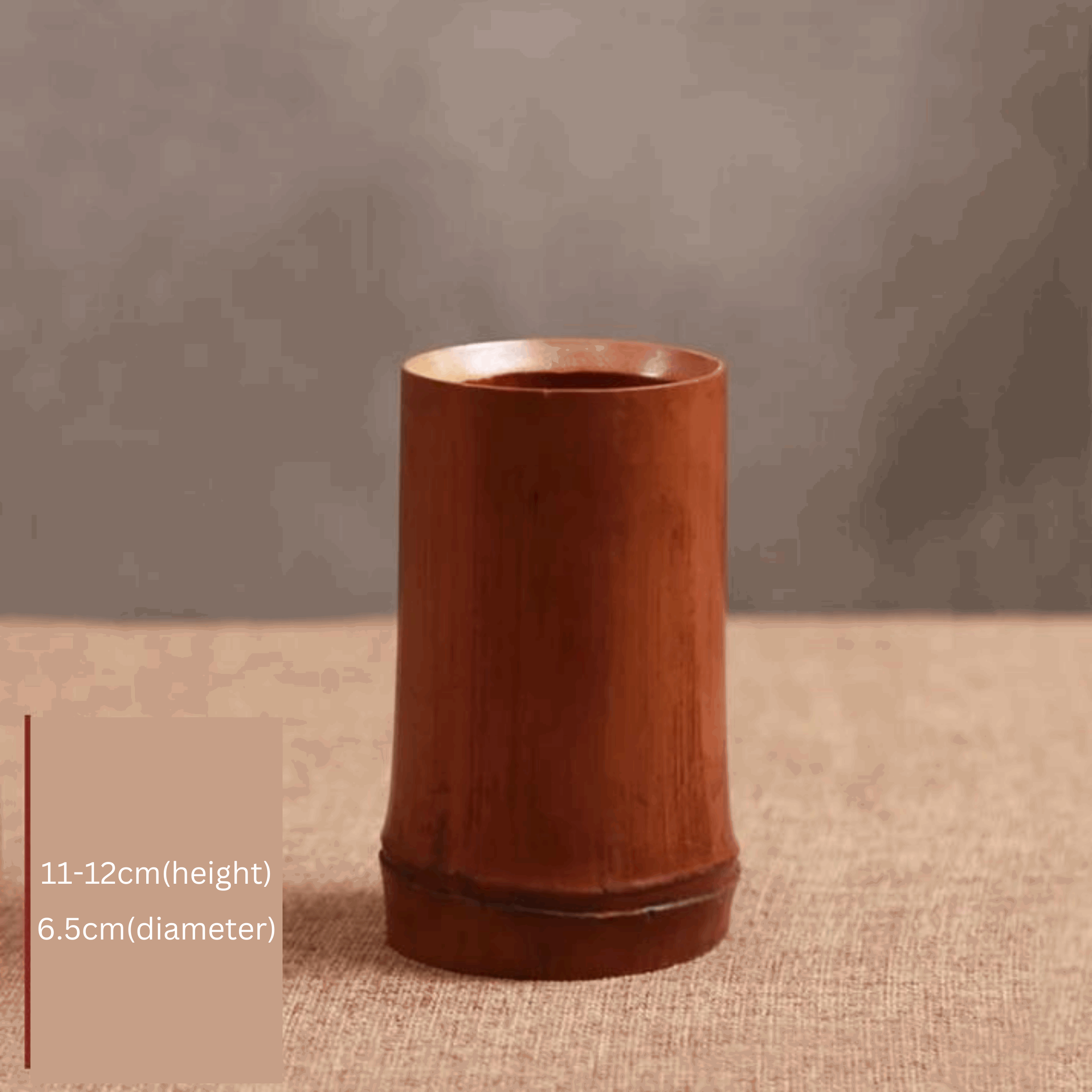 Chic Bamboo Tabletop Vase - Natural Home Decor