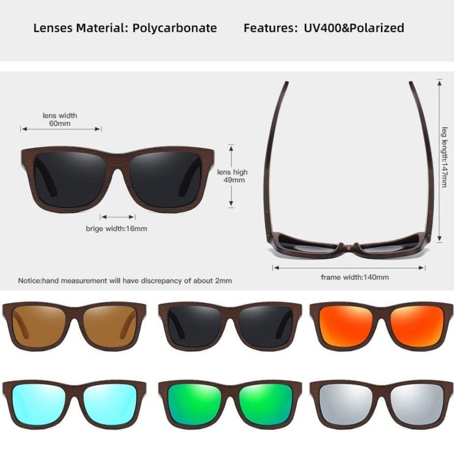 Eco-Friendly Handmade Bamboo Sunglasses with Gift Box