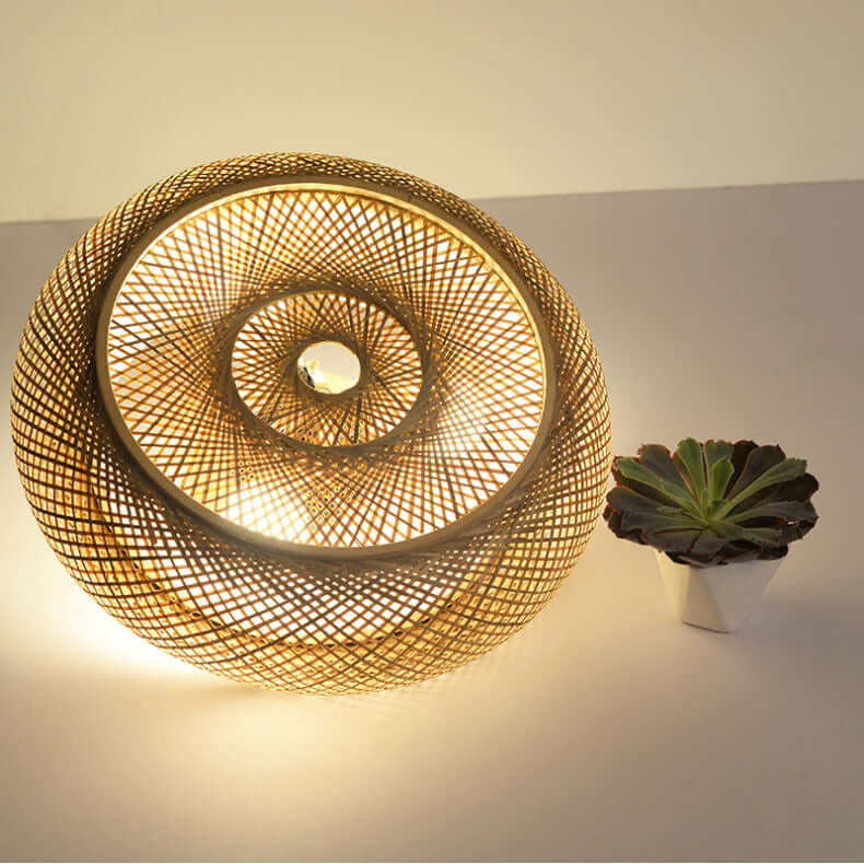 Eco-friendly Bamboo Hanging Ceiling Lamp