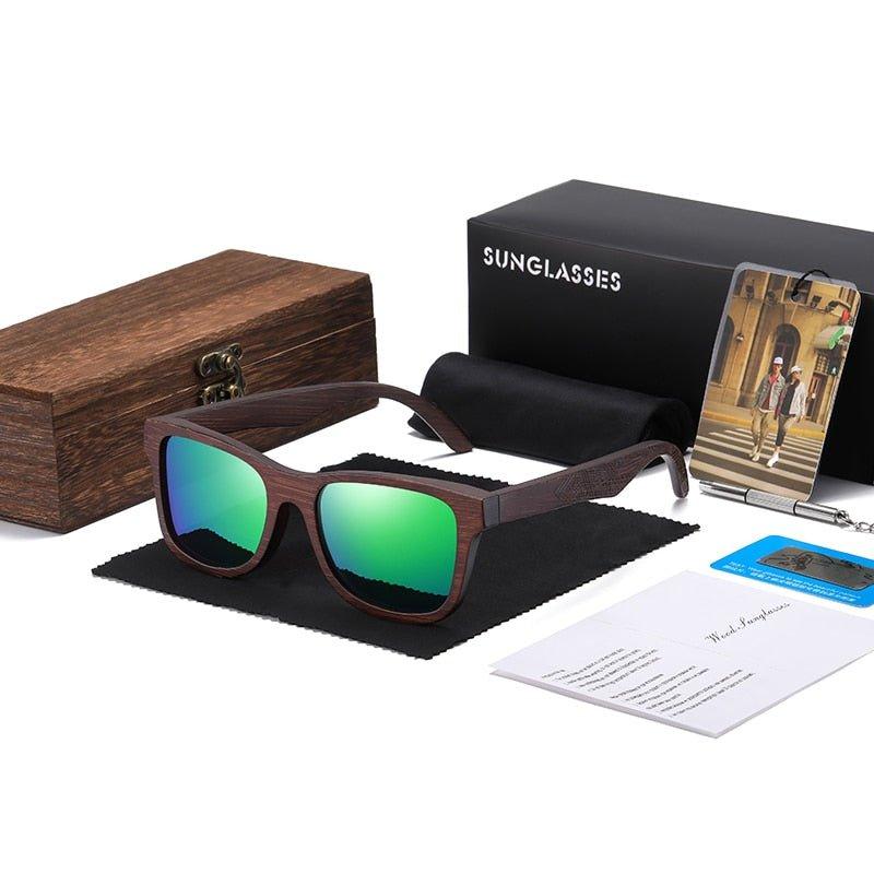 Eco-Friendly Handmade Bamboo Sunglasses with Gift Box