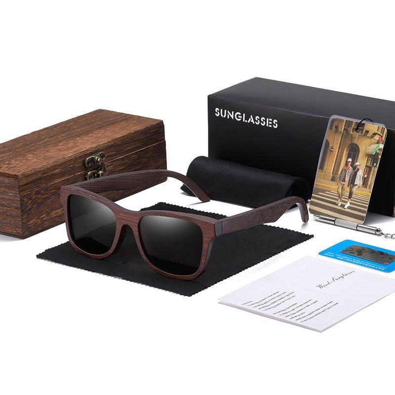 Eco-Friendly Handmade Bamboo Sunglasses with Gift Box