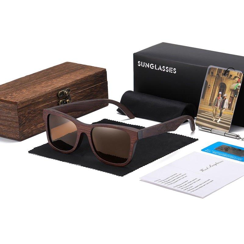 Eco-Friendly Handmade Bamboo Sunglasses with Gift Box