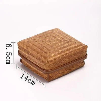 Retro Storage Box - Handcrafted Bamboo Collection Case