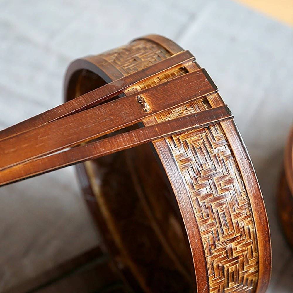 3-Tier Handwoven Bamboo Basket - Versatile Organizer