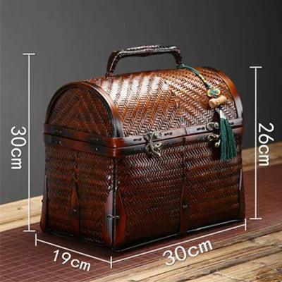 Traditional Bamboo Handcrafted Storage Case