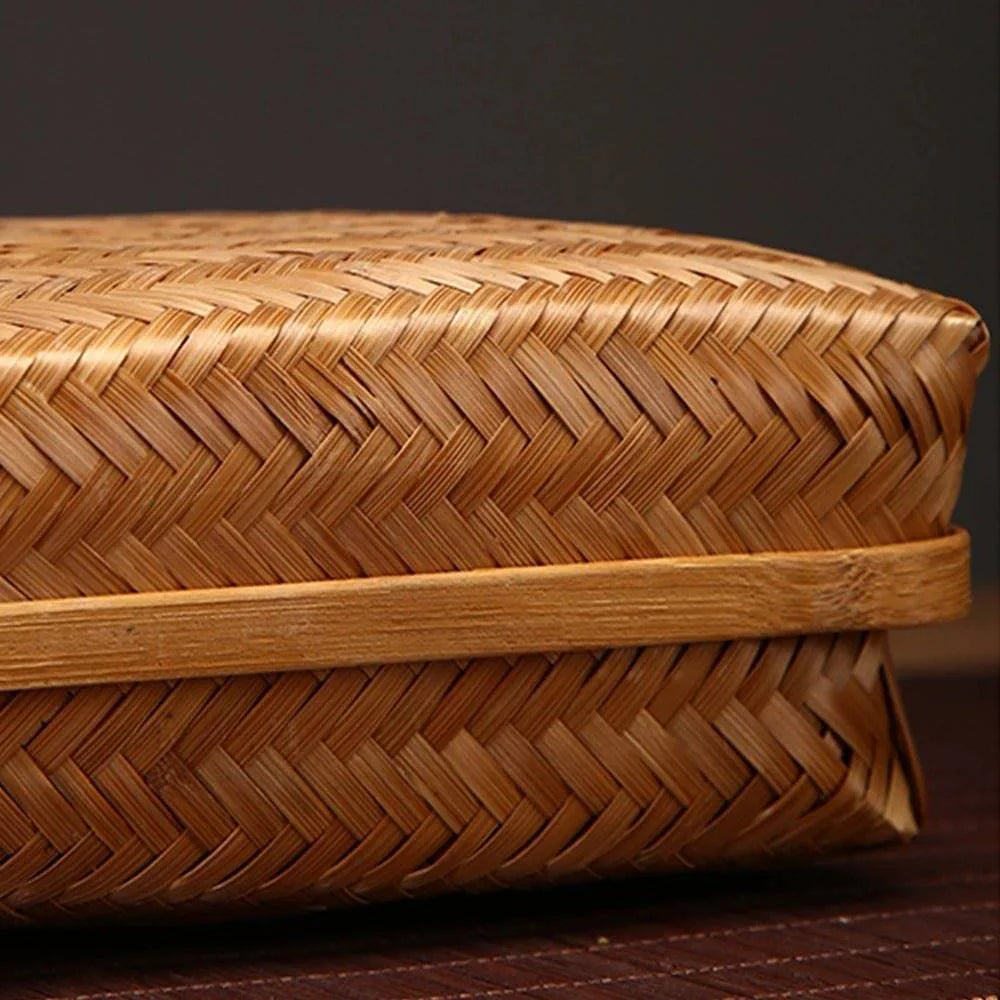 Retro Storage Box - Handcrafted Bamboo Collection Case