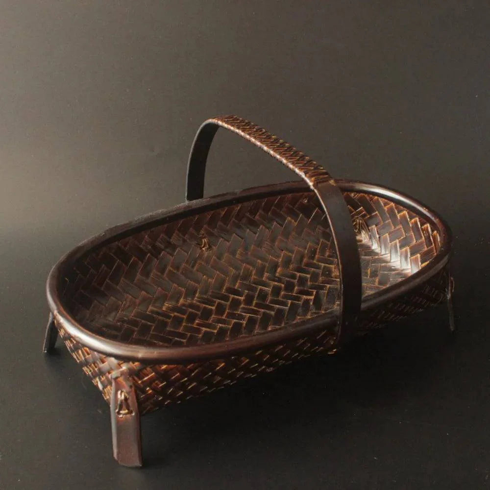 Handmade Bamboo Long Basket - Multi-Functional for food and more