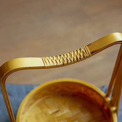 3-Tier Handwoven Bamboo Basket - Versatile Organizer