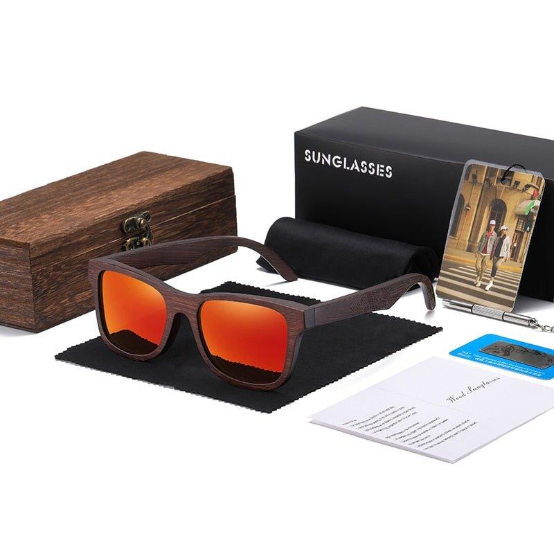 Eco-Friendly Handmade Bamboo Sunglasses with Gift Box