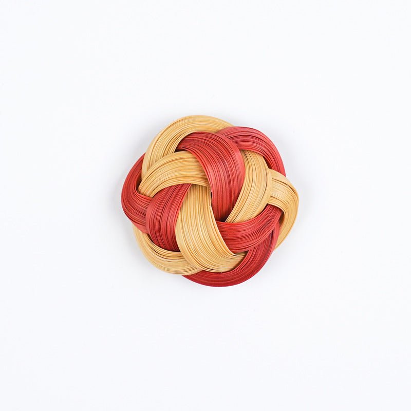 Handcrafted Bamboo Brooch Collection-Elegant Design