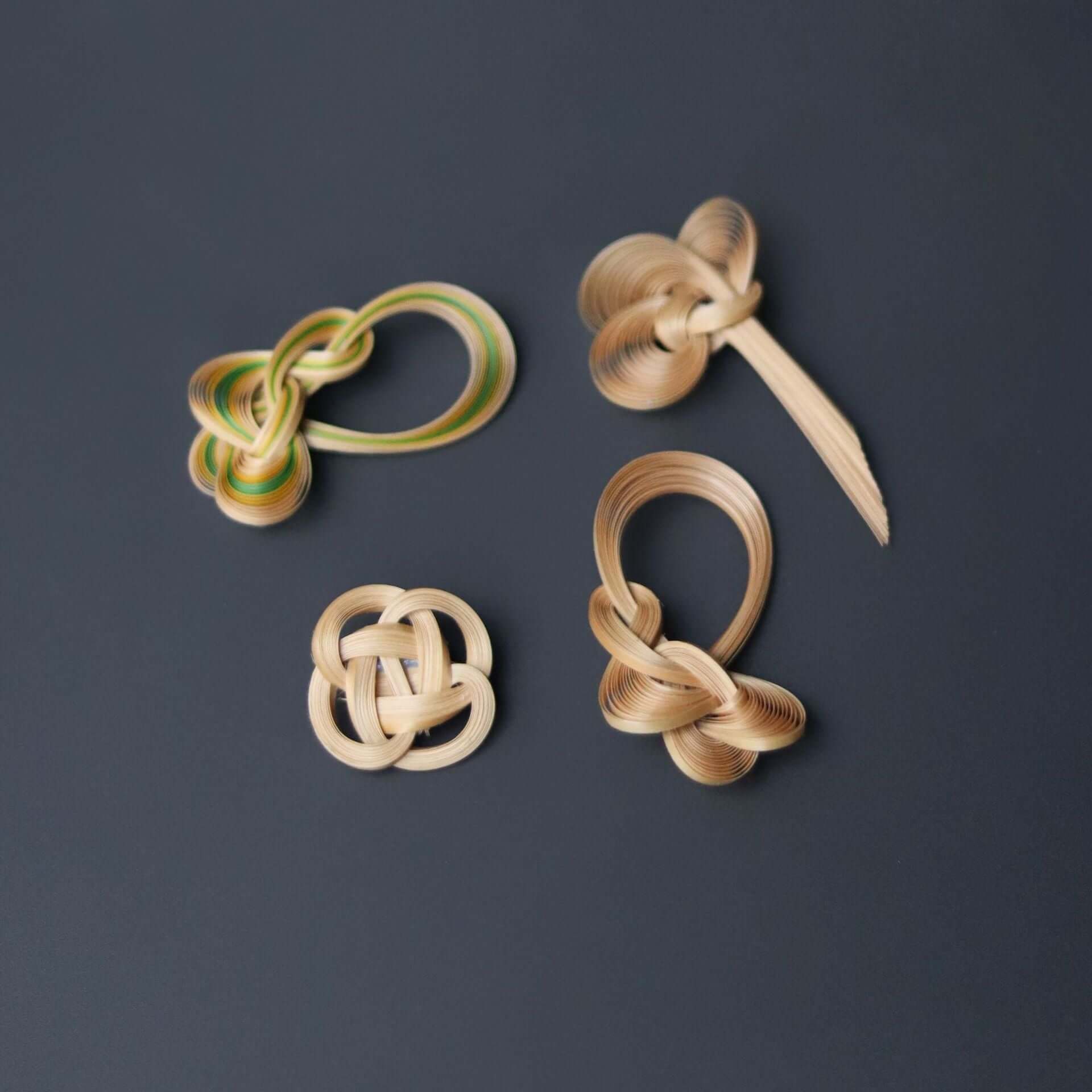 Handcrafted Bamboo Brooch -Chinese Knot Design