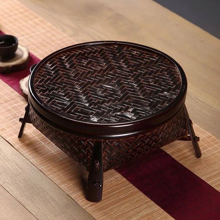 Bamboo Lacquerware Hamper - Japanese Storage Box for Cookies & Sushi