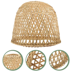 Handcrafted Zen Bamboo Woven Lamp Shade - Vintage Boho Lighting