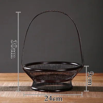 Bamboo Lacquerware Hamper - Japanese Storage Box for Cookies & Sushi