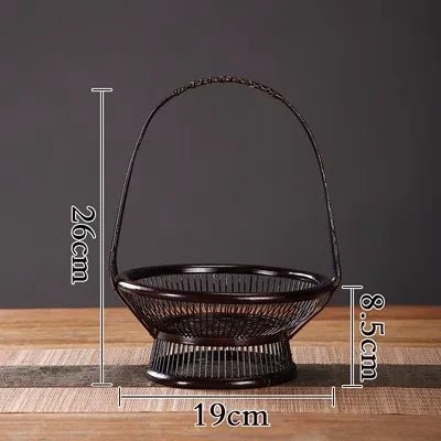 Bamboo Lacquerware Hamper - Japanese Storage Box for Cookies & Sushi