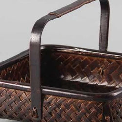 Handcrafted Bamboo Storage Basket for Tea Sets and Fruits