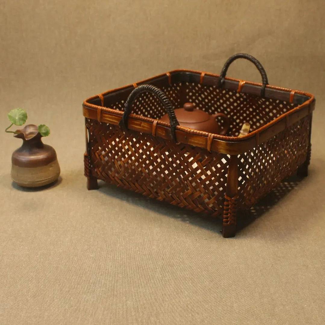 Handwoven Bamboo Basket - Bread, Fruit, Tea Set, Gift Box