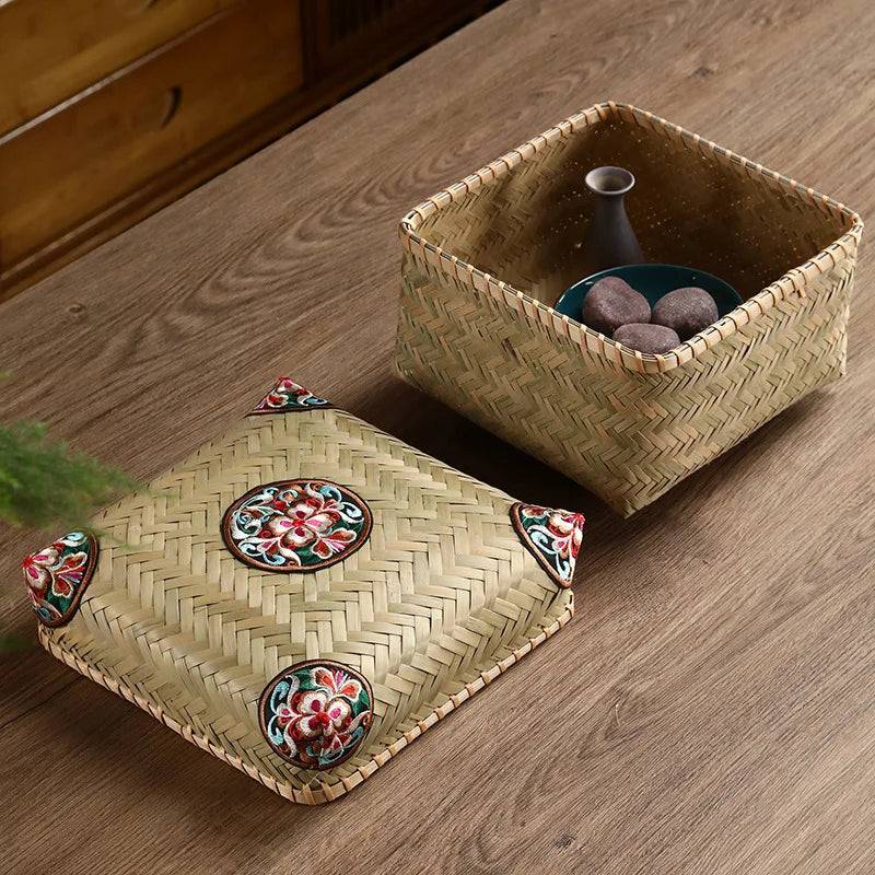 Elegance Handwoven Bamboo Storage Box