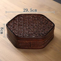 Bamboo Lacquerware Hamper - Japanese Storage Box for Cookies & Sushi