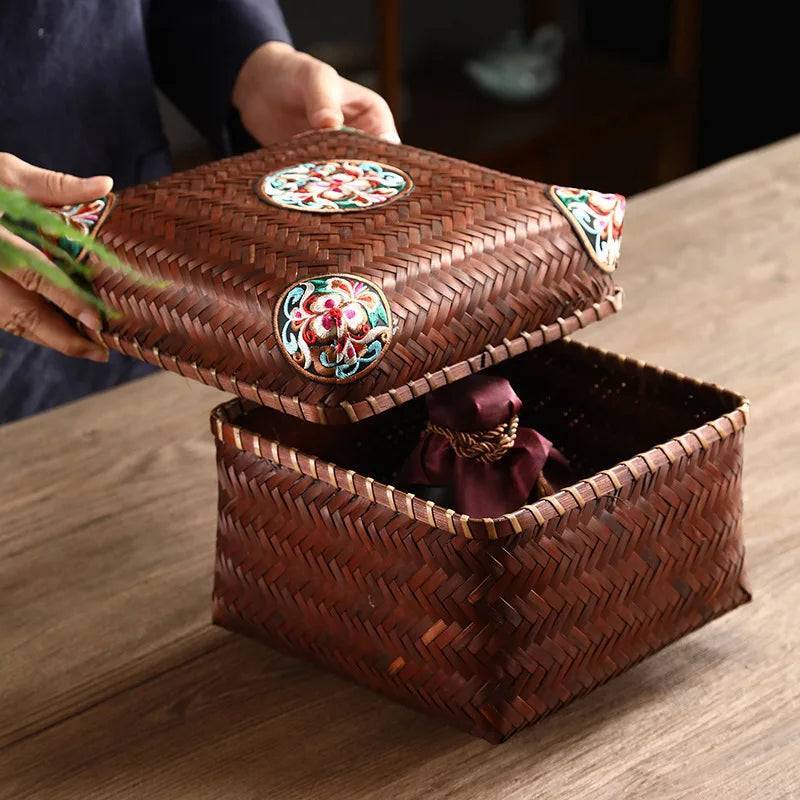 Elegance Handwoven Bamboo Storage Box