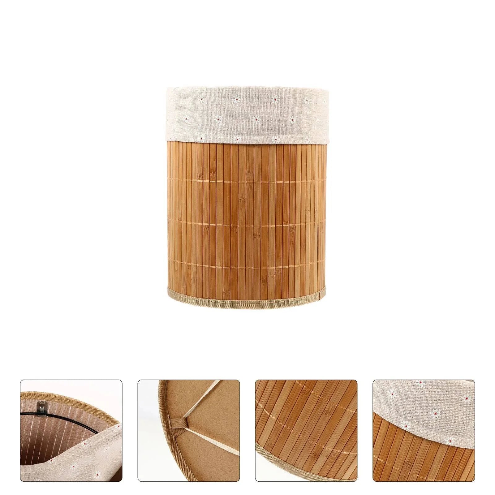 Handwoven Bamboo Storage Basket - Eco-Friendly Laundry and Sundries Organizer