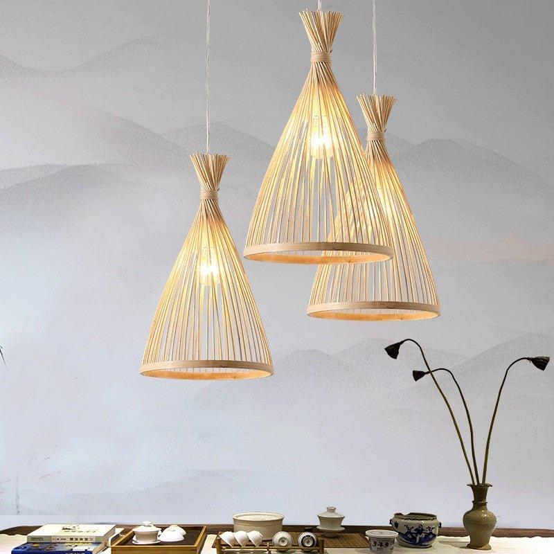 Handmade Natural Bamboo Chandelier