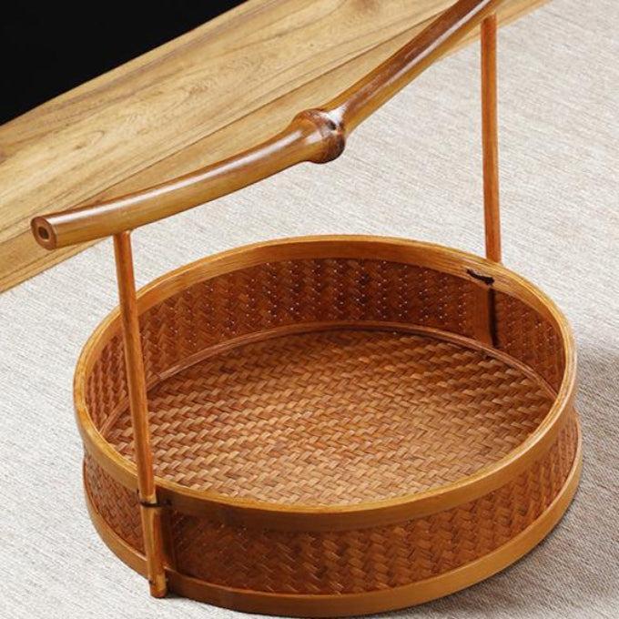 Handcrafted Bamboo Basket – Vintage Organizer