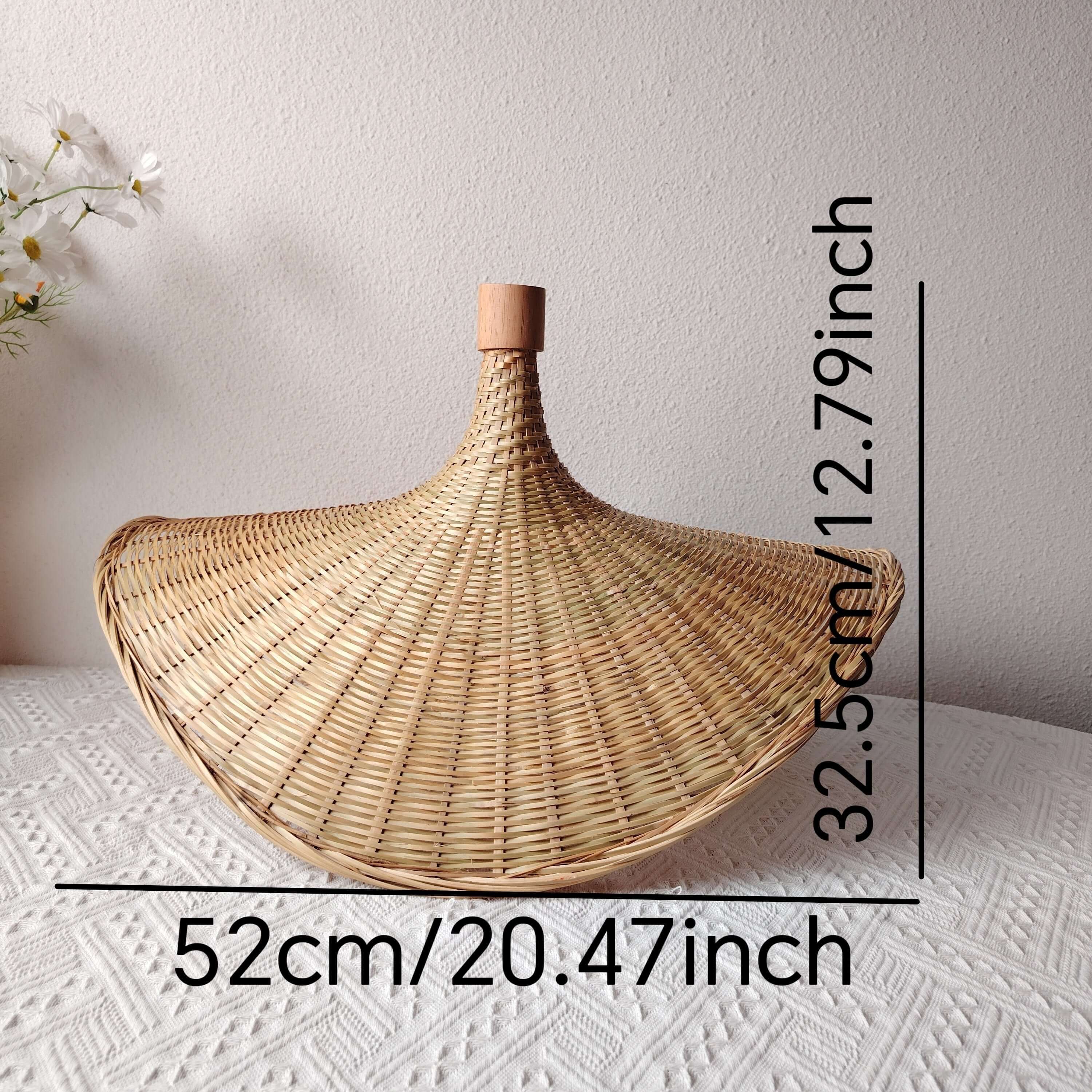 Chic Bamboo Pendant Lamp Shade - Handcrafted Natural Lighting